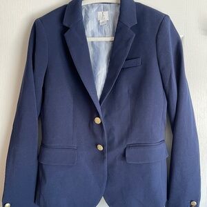 Womens Navy Schoolboy Blazer (Wool)